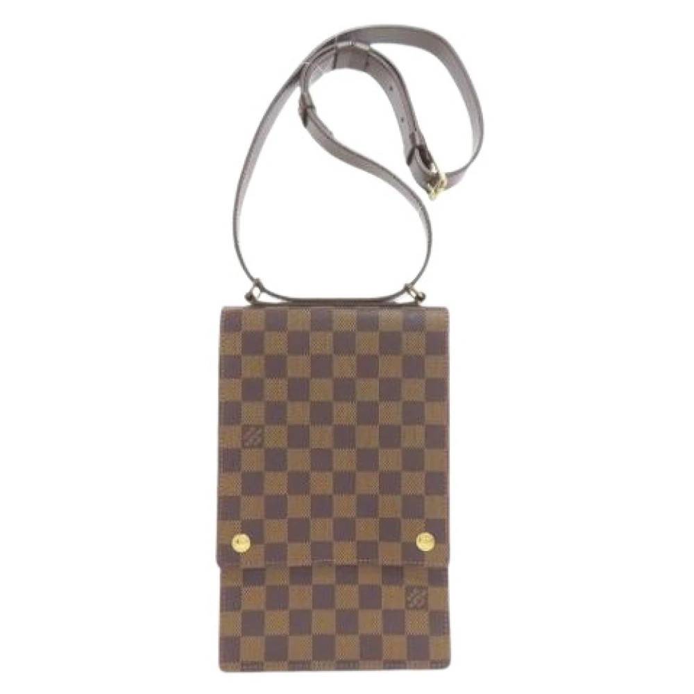 Louis Vuitton Vintage Pre-owned Damier Canvas Skuldertaske - Vintage - Dame - Brun - ONE SIZE - Uld