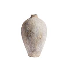 Pot of Luna Gray 80 - Gray - Terracotta - H: 80 Ø: 45 cm