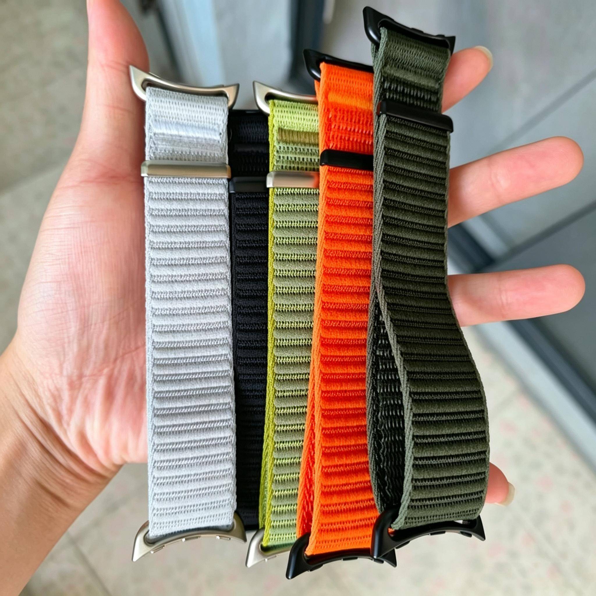 Armband till Google Pixel Watch 5 4 3 2 Rem 41mm Tillbehör Sport Nylon Loop Elastiskt Armband Correa Pixel Watch 3 4 5 45mm Bälte