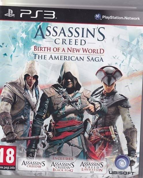 Assassins Creed Birth of a New World the American Saga - PS3 (B Grade) (Genbrug)