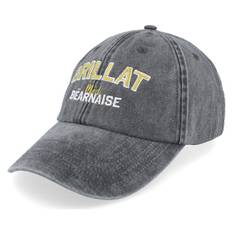 Iconic - Svart unconstructed Keps - Grillat Med Bearnaise Washed Black Dad Cap @ Hatstore