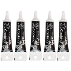 Cake decoration - SCRAPCOOKING - 5 black icing pens - Vanilla flavor - Customize desserts