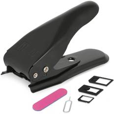 6 stk. 4 i 1 Dual Sim-kort Cutter med Adapter Kit (Nano, Micro,