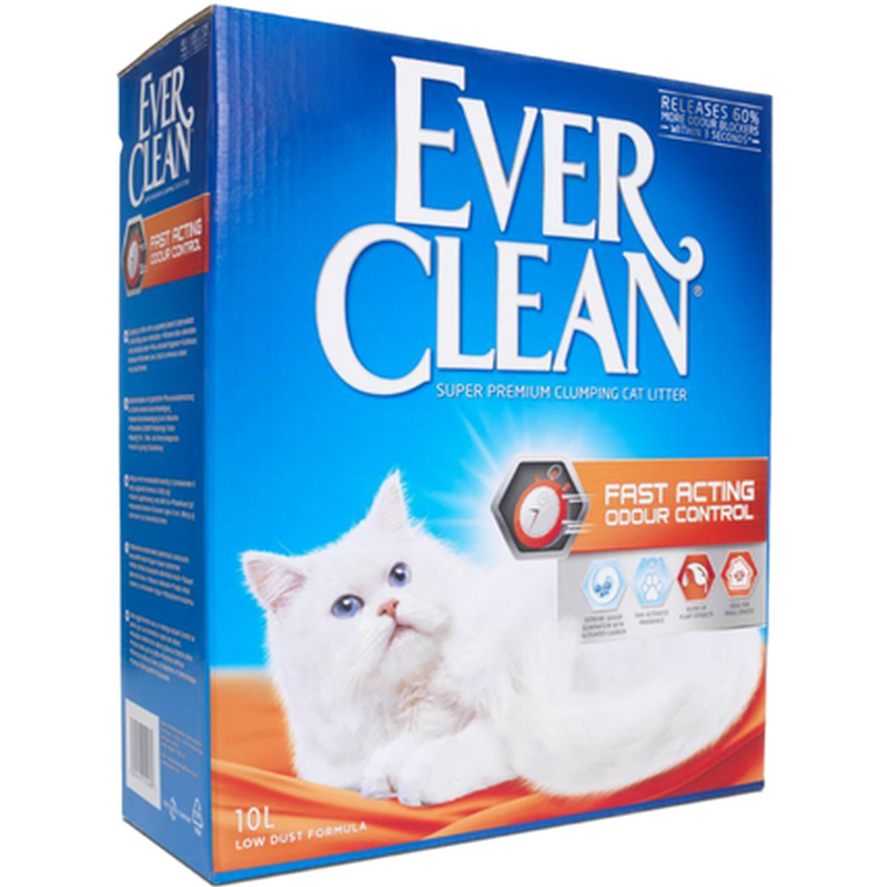 Ever Clean Fast Acting - Kattsand 52 x 10 L (Halvpall)