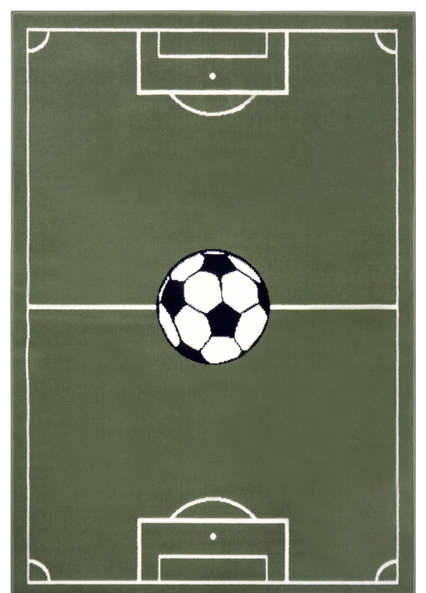 Barnmatta Estadio - 160 x 220 cm - Grön - Lättstädad (160 x 220 cm)