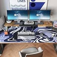 DAWNTREES 1200 x 600 mm spelmusmatta XXXL, stor halkfri bordsunderlägg, förbättrar precision och hastighet, bordsdekoration, skrivbordsunderlägg, lämpligt för kontor och hemmabruk