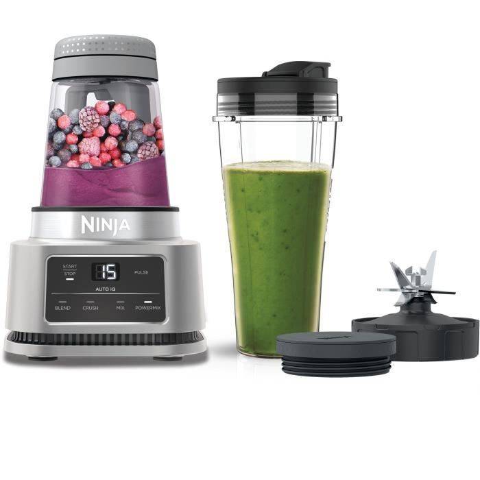 Blender 2-en-1 - NINJA - CB100EU - 1100 W - Tasse 700 ml - Bol 400 ml - Argent silver