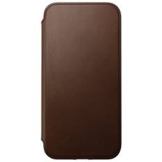 iPhone 14 Pro Max Nomad Modern Leather Folio Cover - MagSafe Kompatibel - Brun