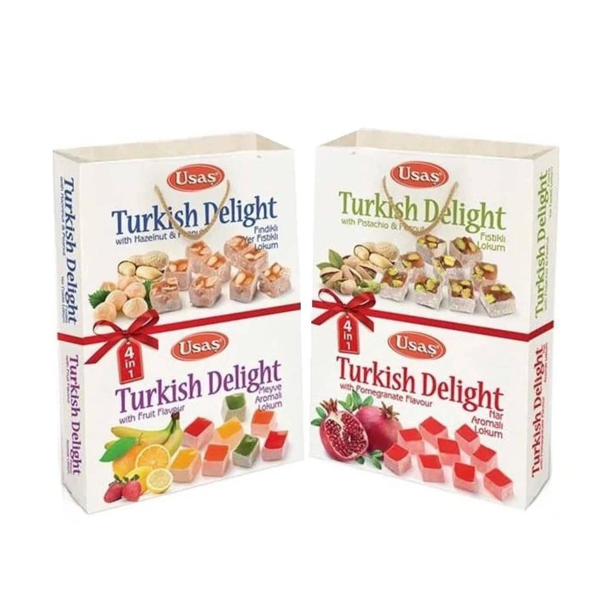Turkish Delight Gaveboks, 4x100g