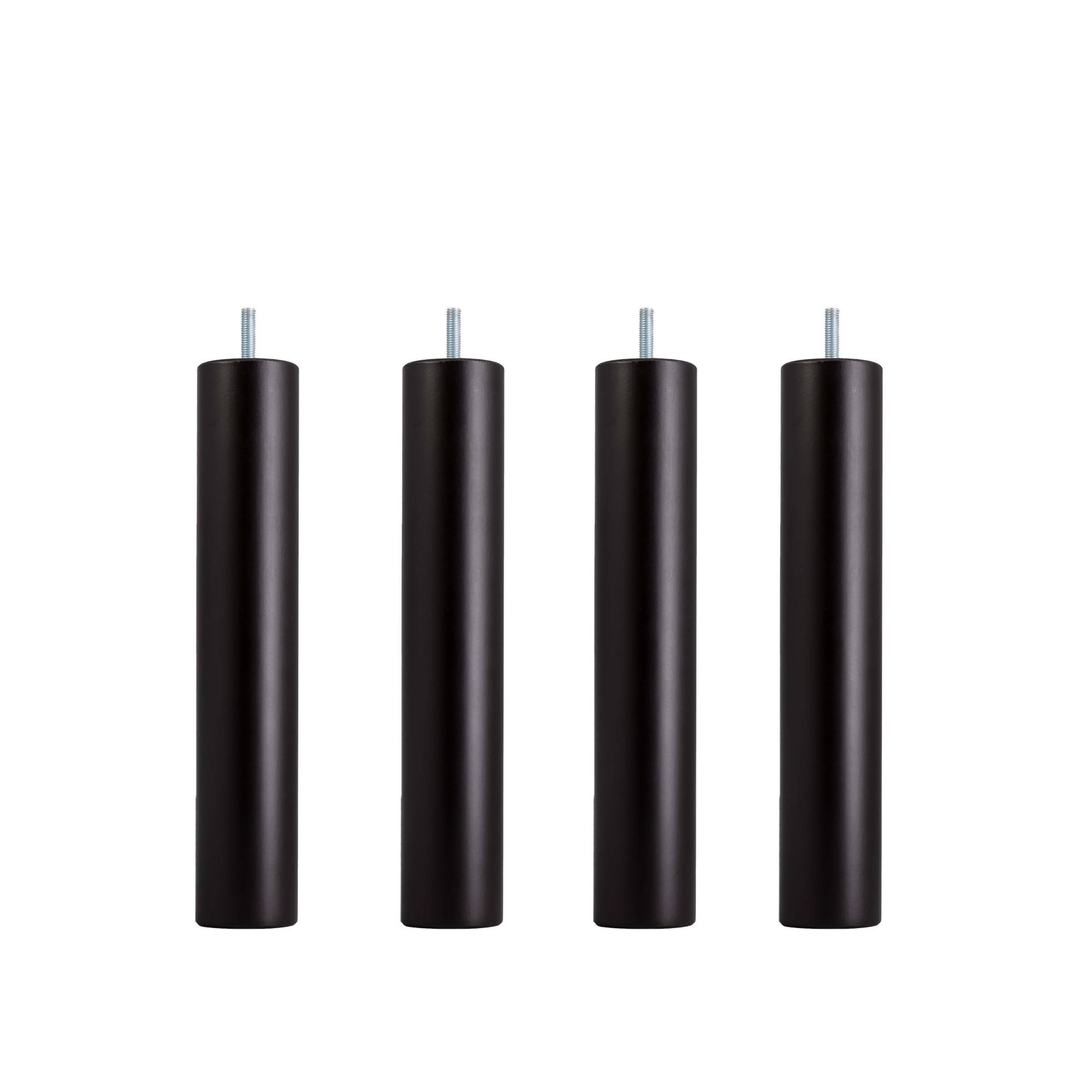 DUX - Dux SC sängben rund svart 30 cm 4-pack - Sängben - Träfärgad - Trä