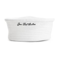 Jean Paul Gaultier, Accessoarer, Dam, 56 CM, Bomull, Broderad sjömanshatt i vitt bomull - white (56 CM)