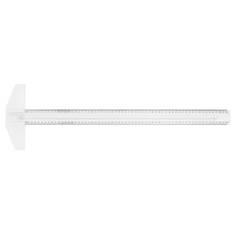 Kreatima T-linjal, plast, längd 55 cm