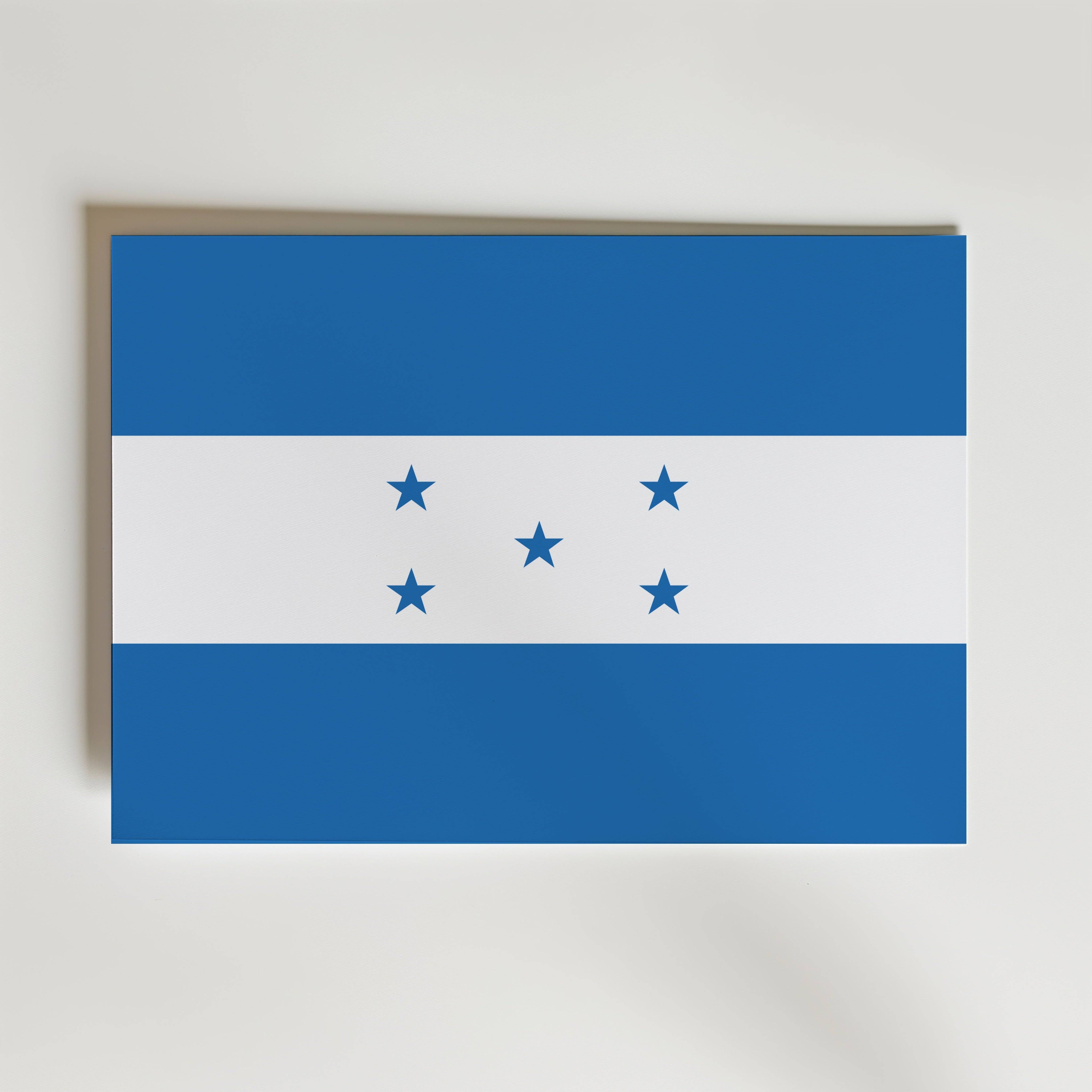 Honduras National Flag Poster - Poster 30x21 cm