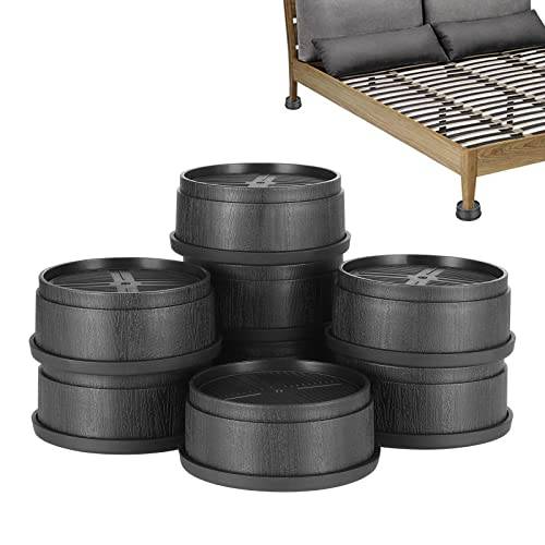 Moendergo 8 st möbelhöjare kraftiga stapelbara sänglyft höjare 3,8 cm 7,6 cm 15,2 cm lyfthöjd justerbar bordsstol soffhöjare halkskydd möbler lyft dynor stöder upp till 1 000 kg