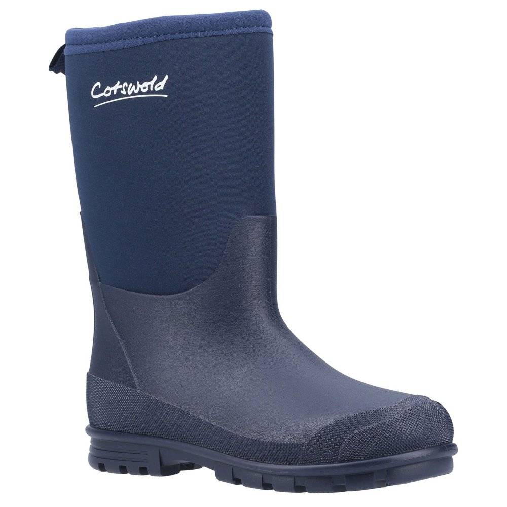 Cotswold Hilly Neoprene Childrens Wellington Boots Colour: Navy, Size: Junior 3/36