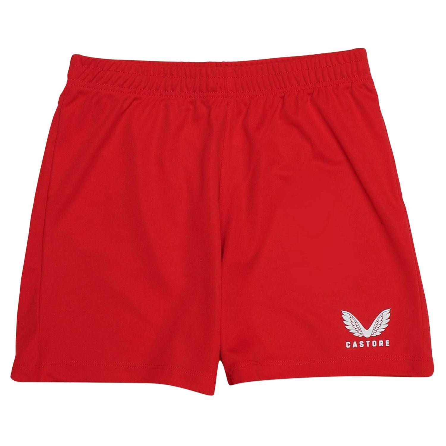 Castore Childrens/Kids Athletic Shorts 11-12 röd