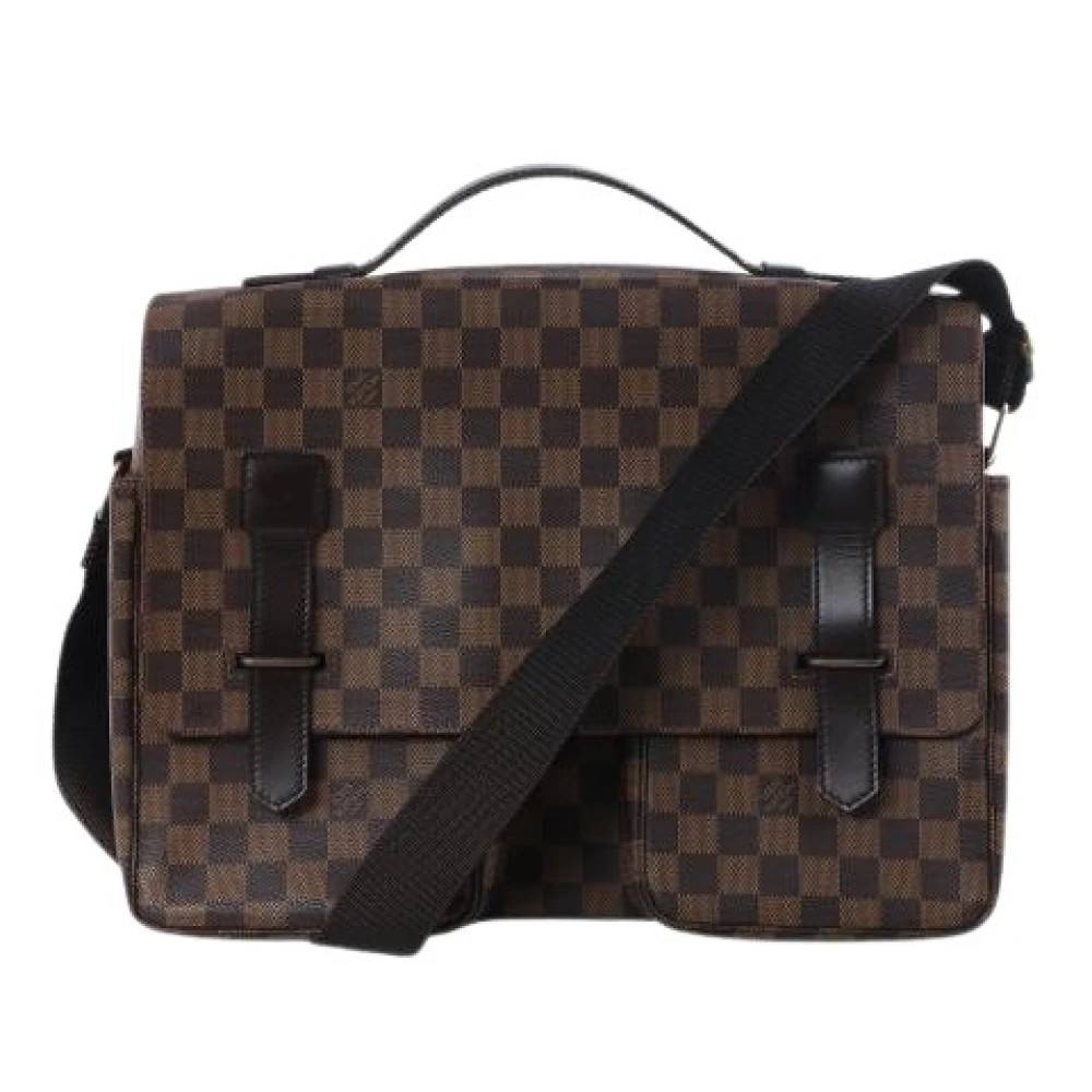 Louis Vuitton Vintage Pre-owned Broadway Messenger Bag - Vintage - Herre - Brun - ONE SIZE - Uld