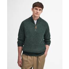 Barbour Talder Mens Half Zip Knitted Jumper Colour: Seaweed, Size: L