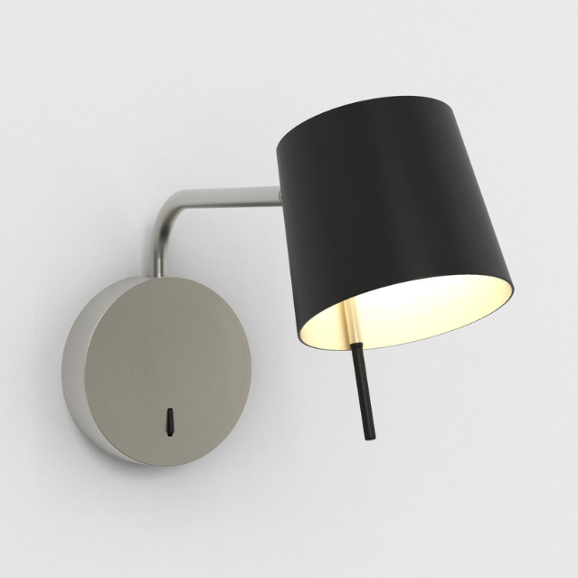 Miura Swing væglampe fra Astro Lighting - Nikkel / Sort
