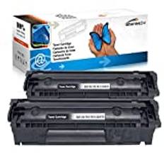 Toner för HP 12A Q2612A Laserjet 1010 1012 1015 1018 1020 1022 3015 3020 3030 3050 3052 3055 2x Toner svart