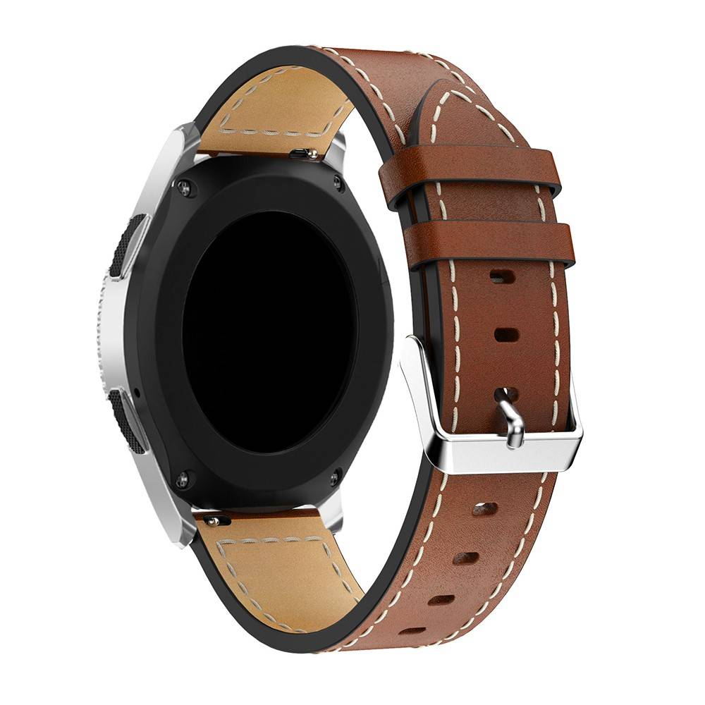 Garmin Forerunner 70 Armband i äkta läder, Cognac/Silver