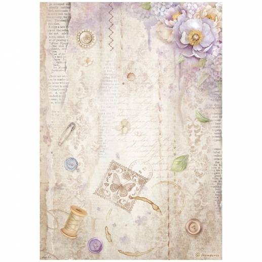 Decoupage Papper Stamperia - Quiet Days - Sewing