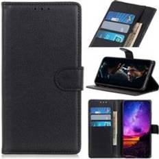 Sony Xperia 10 II Fodral Litchi Svart