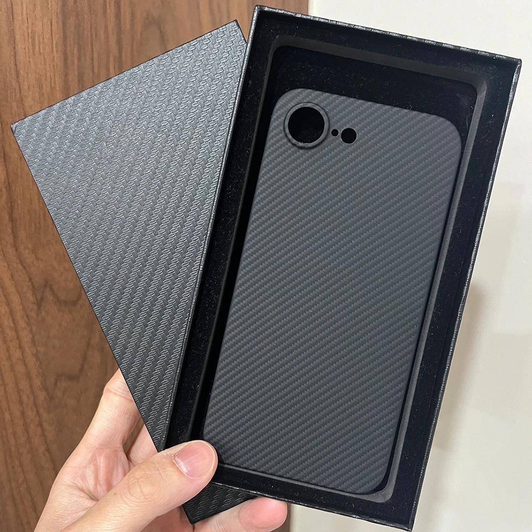 Äkta 600D Kevlar Aramid Kolfiber i Phone Fodral Skydd På För iphone 16e 17e 5G Global iphone17e iphone16e e17 i17e 16 17 e