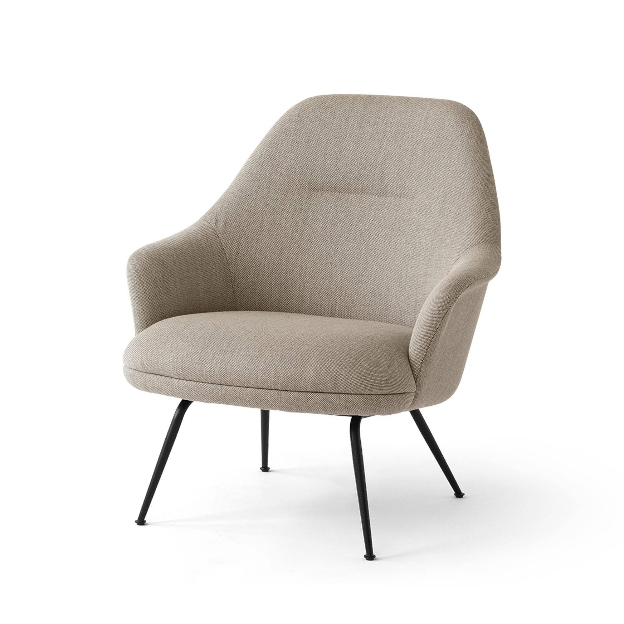 Rely HW140 Loungestol Med Høj Ryg Sort/Re-Wool 0218.