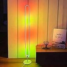 Nordic RGB Floor Lamp Living Room Decoration Colorful Vertical Light Bedroom Bedside Corner Stand Lights Minimalist Indoor Standing Lamp