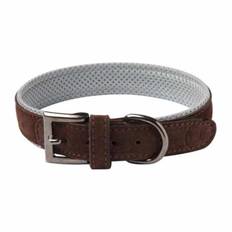 United Pets Hundehalsbånd i Ruskind (Brun) Small