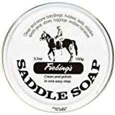 Fiebing's Saddle Soap White 3.5 oz Polish and Clean Leather Revives Color