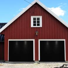 Takskjutport med motor | 2,5m bred | Svart