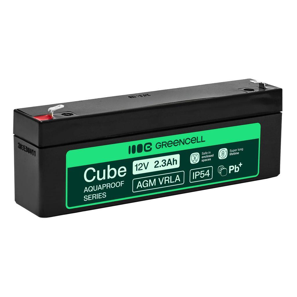 Green Cell AGM VRLA 12V 2,5Ah underhållsfritt batteri (178x36x66mm)