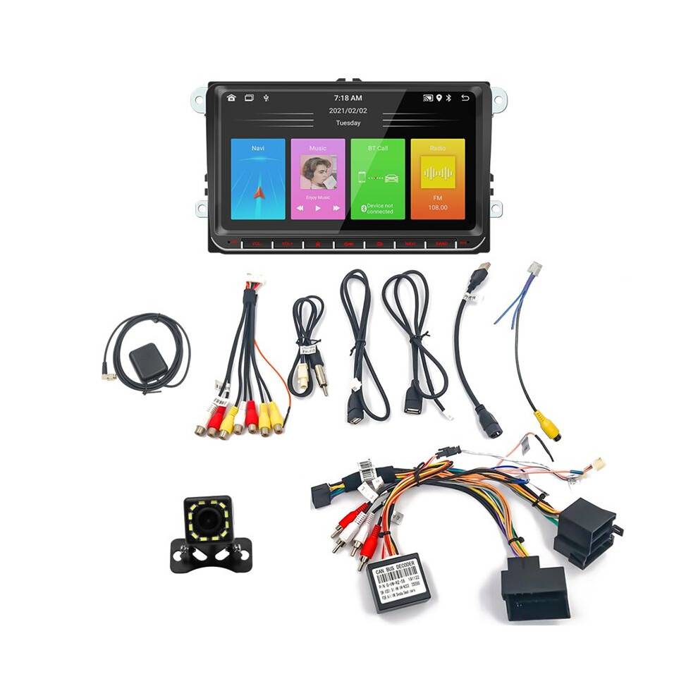 Android Multimedia Player 2Din 9Inch Car Radio for 5 6 B6 MK5 MK6 Support Carplay Android Auto
