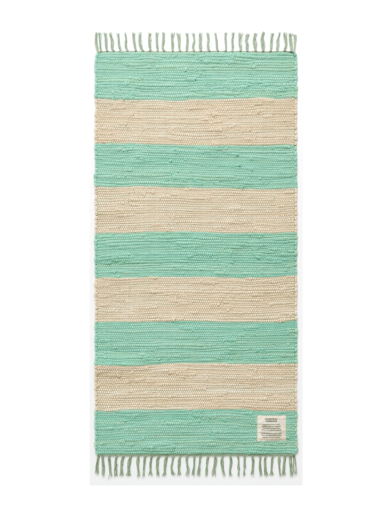 BONGUSTA Chindi Rug 60 X 120 cm | Green | 60X 120 cm