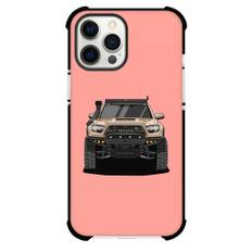 Toyota Phone Case For iPhone Samsung Galaxy Pixel OnePlus Vivo Xiaomi Asus Sony Motorola Nokia - Toyota Tacoma Front View Illustration On Pink Background