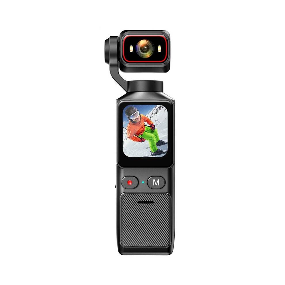 4K Pocket Action Camera Touch Screen Portable Vlog Camera with Handheld Gimbal Stabilizer Body Camera Video Recorder