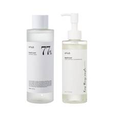 Anua Heartleaf 77% Soothing Toner & Heartleaf Pore Control Cleansing Oil 200 ml + 250 ml