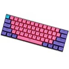 Sunzit Tangenter (USA), Keycaps, 61 tangenter, bakgrundsbelysning, trefärgad, mekaniska, PBT-tangenter för GH60 / RK61 / ALT62 / Magic Duck/Annie/Keyboard Poker Keys
