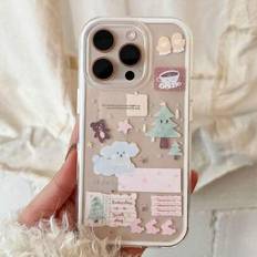 Hund 1st lapptäckemönster transparent telefonskal, stötsäkert TPU-material kreativt skyddande skal, lämplig för iPhone17/IPhone17 ProMax/IPhone16 Pro - Genomskinlig (Multi-size)