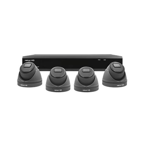 ESP 4 Channel HD 500GB CCTV System, 4 Grey Dome Cameras.