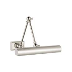 Cabinet Maker 12" vägglampa dubbel polished nickel - Silver