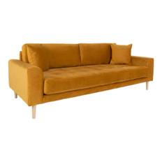 House Nordic Lido 3 personers sofa (Sennepsgul velour)