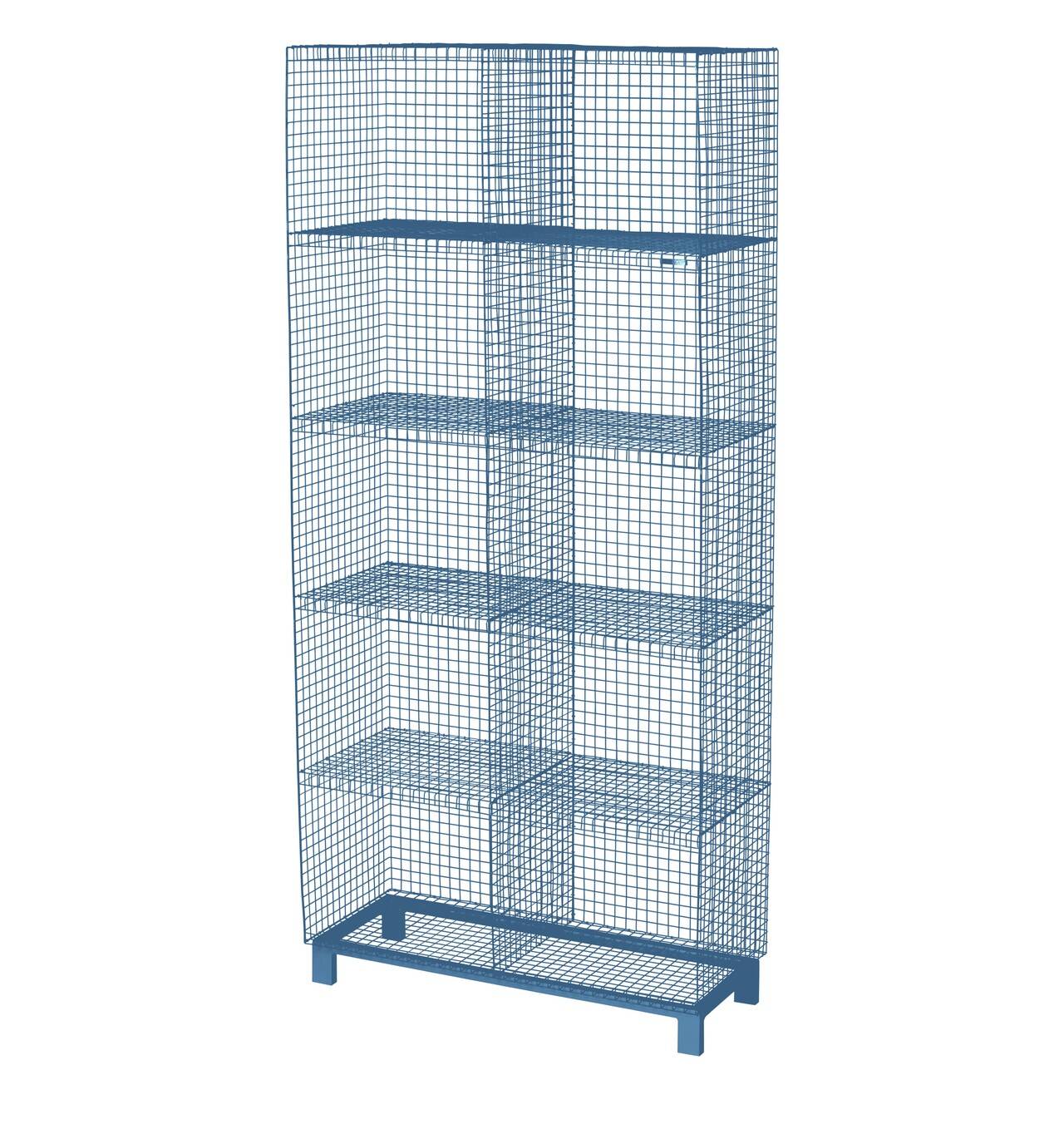 Kalager Grid Cabinet med Ben - Pastel Blå