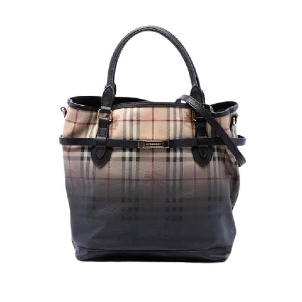 Burberry Vintage Pre-owned Capel Satchel - Vintage - Dame - Flerfarvet - ONE SIZE - Uld