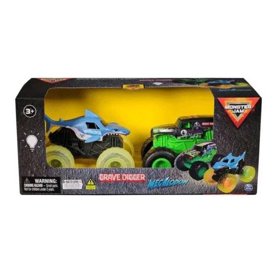 Monster Jam Glowing Light 2 Pack 1:43 Monster Jam Truck Biler 71482