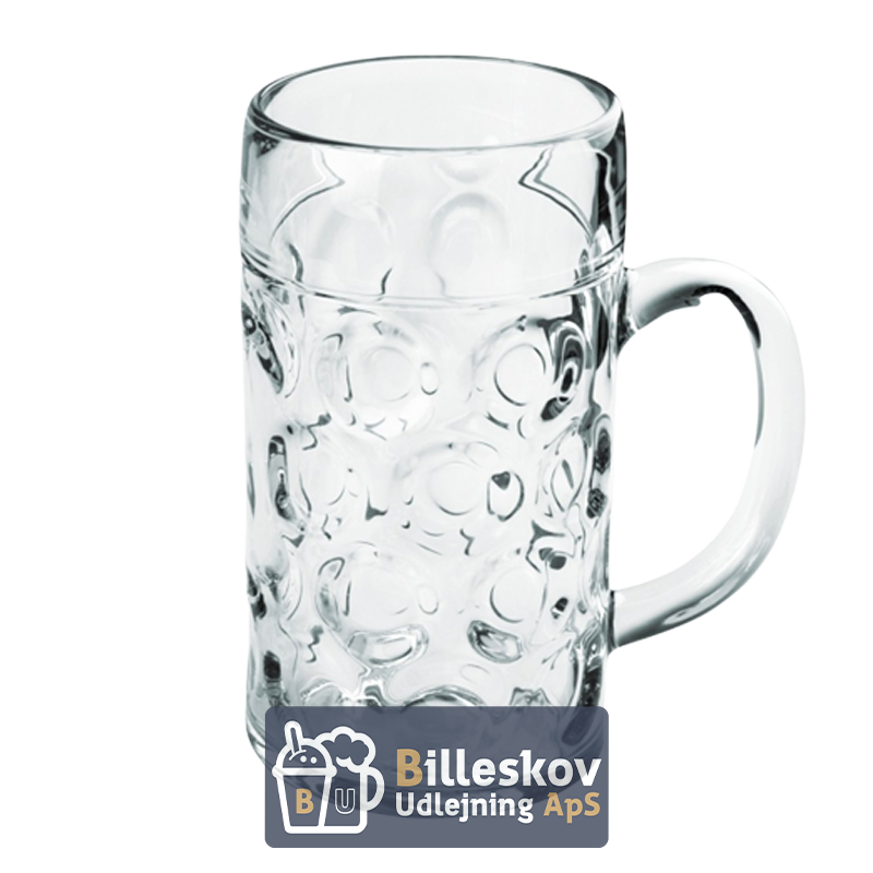 Ølkrus til Oktoberfest - 1 liter - Glas