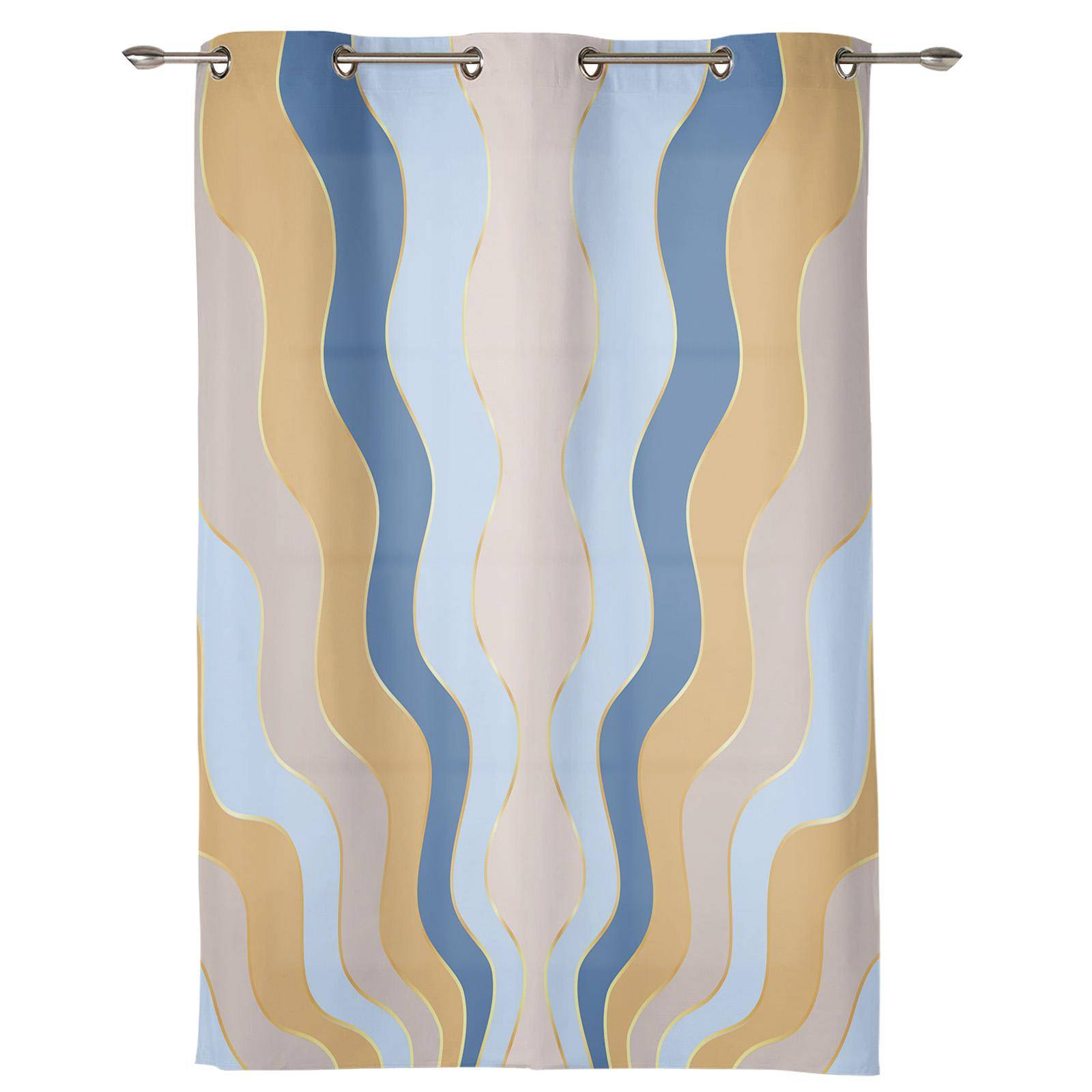 Autumn Watercolor Pumpkin Curtains for Bedroom Living Room Window Curtain Treatments Blinds Kitchen Home Decor Drapes 135W x 60H(cm) x1