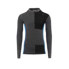 Aclima WarmWool Hood Sweater W/Zip M's Marengo / Jet Black / Corsair  (Herr)